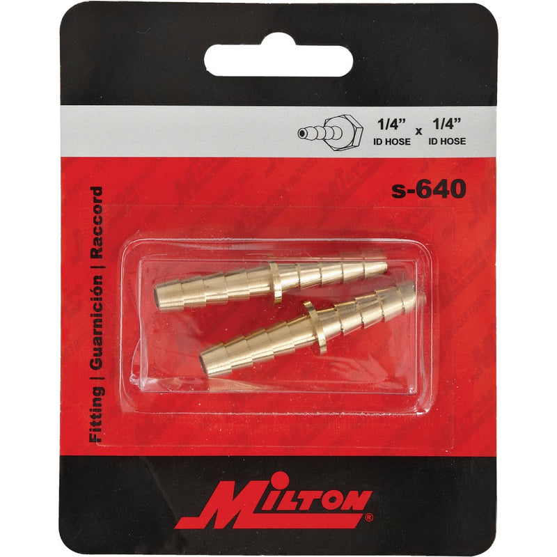 Milton 1/4 In. Brass Male Hose Splicer