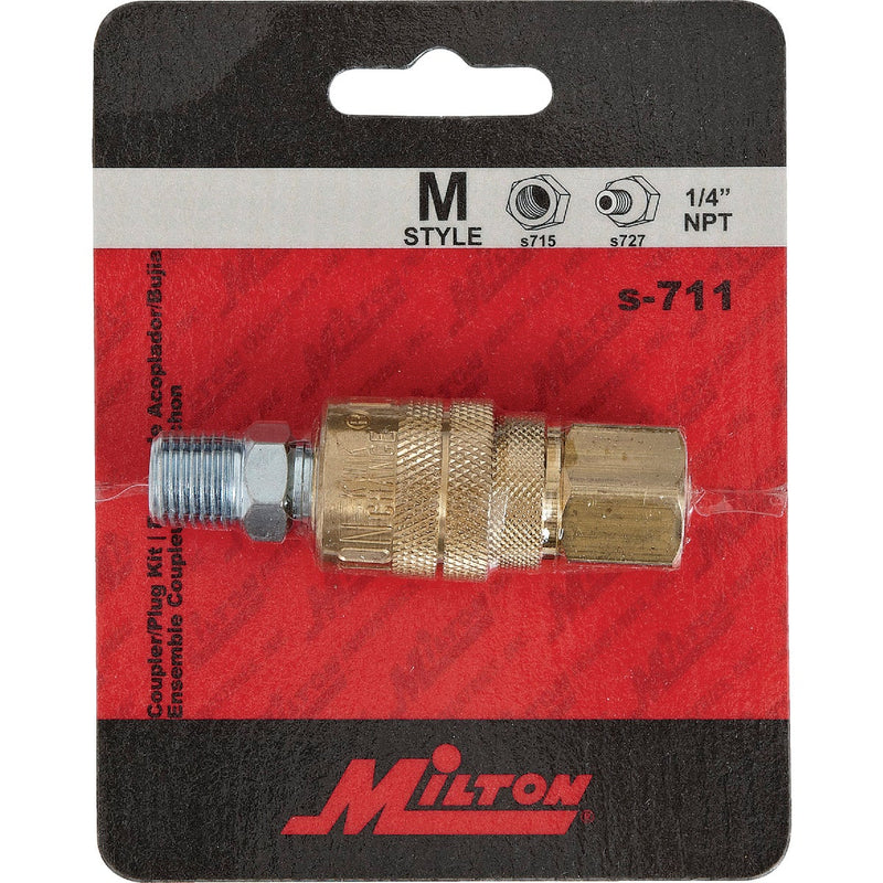 Milton 1/4 In. M-Style Coupler and Plug