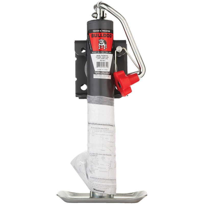 Bulldog 2000 Lb. Topwind Weld-On Swivel Trailer Jack