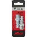 Milton M-Style 1/4" Male NPT Plug (2-Pack)