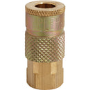 Milton Tru-Flate 1/4 In. FPT T-Style Brass Coupler