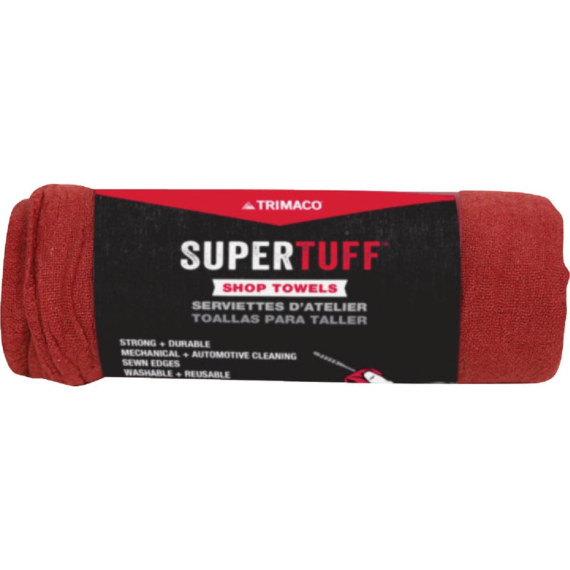 Trimaco SuperTuff 14 In. x 14 In. Red Shop Towels (5-Pack)