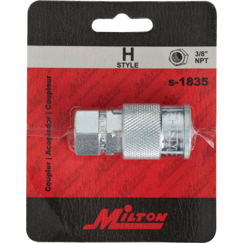 Milton 3/8 In. FPT H-Style Brass Coupler