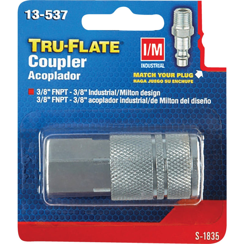 Tru-Flate Industrial/Milton Series Push-to-Connect 3/8 In. FNPT Coupler