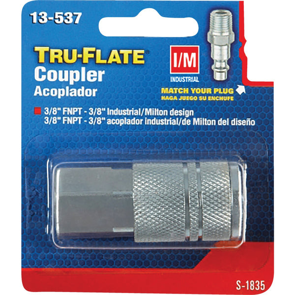 Tru-Flate Industrial/Milton Series Push-to-Connect 3/8 In. FNPT Coupler