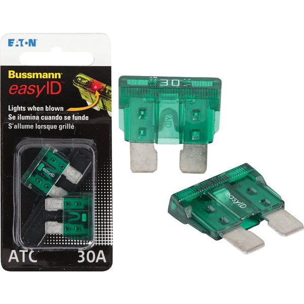 Bussmann 30-Amp 32-Volt ATC Blade easyID Automotive Fuse (2-Pack)