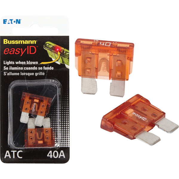 Bussmann 40-Amp 32-Volt ATC Blade easyID Automotive Fuse (2-Pack)