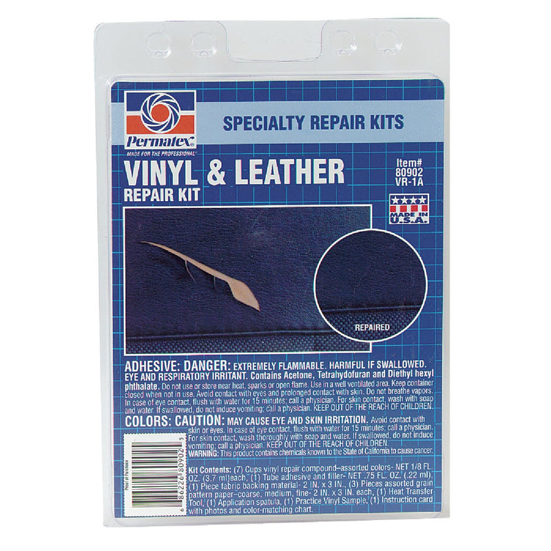 PERMATEX Vinyl and Leather Repair Kit, (4-Piece)