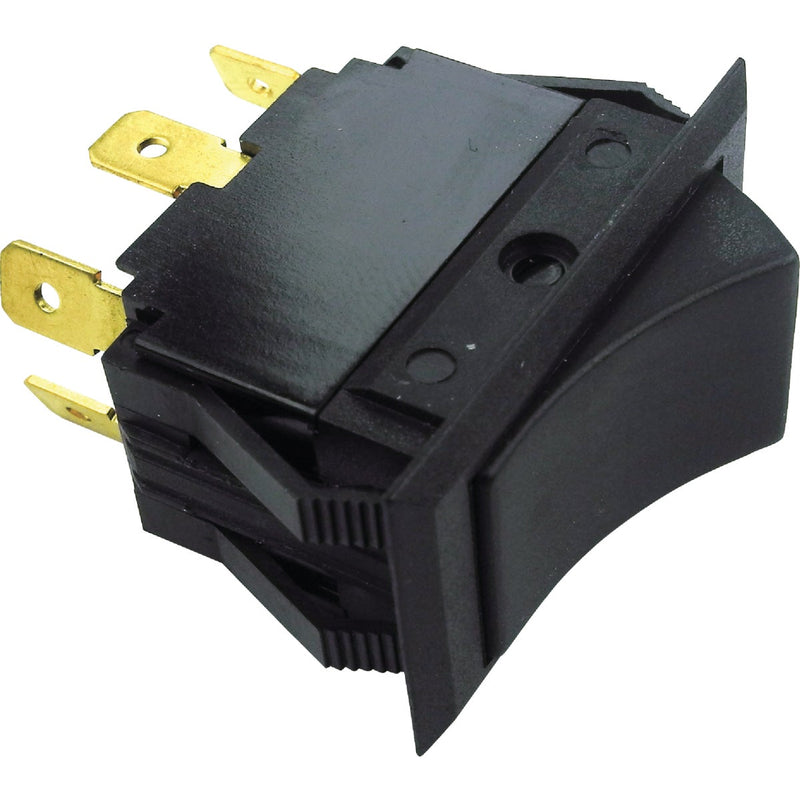 Seachoice 15A 12V Black Rocker Switch, On/Off/On