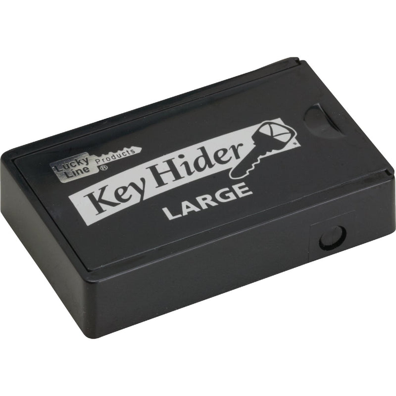 Lucky Line Black Plastic 1-7/8 In. Magnetic Key Hider