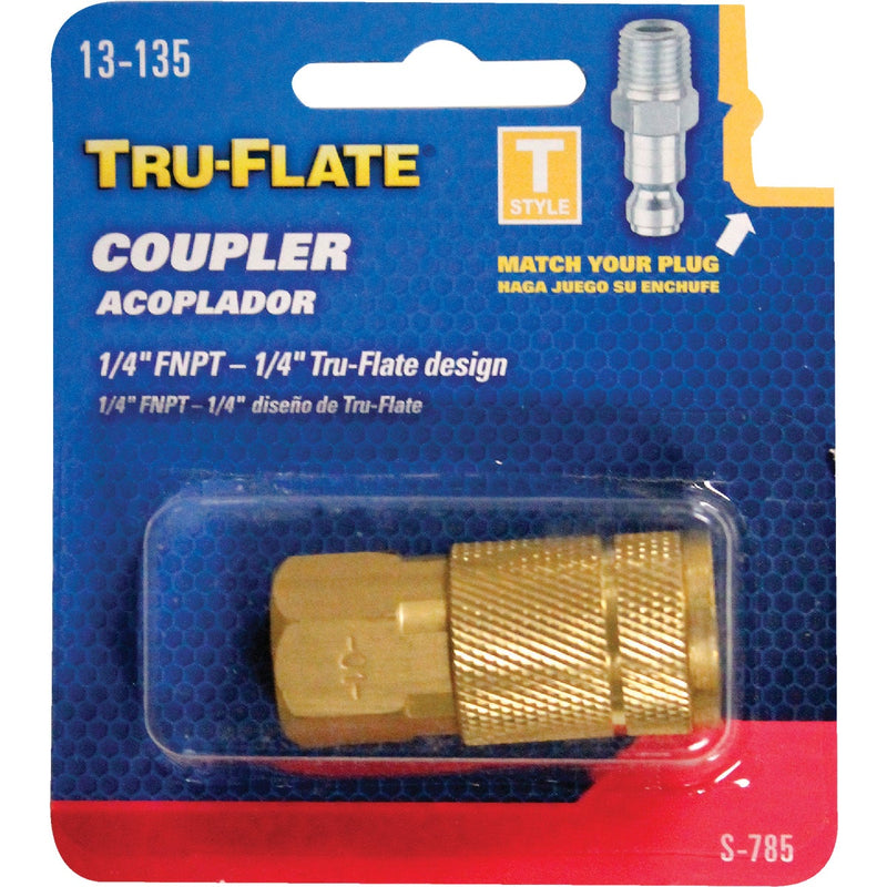 Tru-Flate Series Push-to-Connect 1/4 In. FNPT Coupler