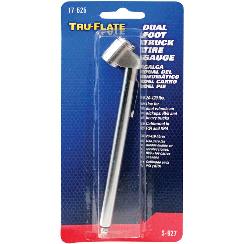 Tru-Flate 10-160 psi Chrome-Plated Tire Gauge