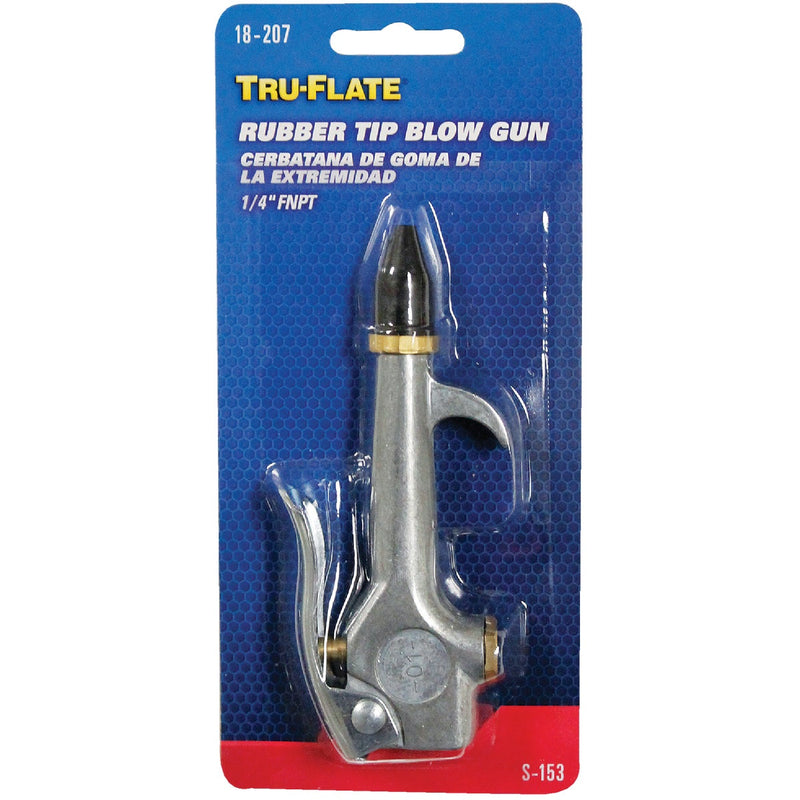 Tru-Flate 30 PSI 1/4 In. Blow Gun with Rubber Tip