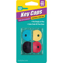 Lucky Line Vinyl Key Identifier Cap, Assorted Colors (4-Pack)