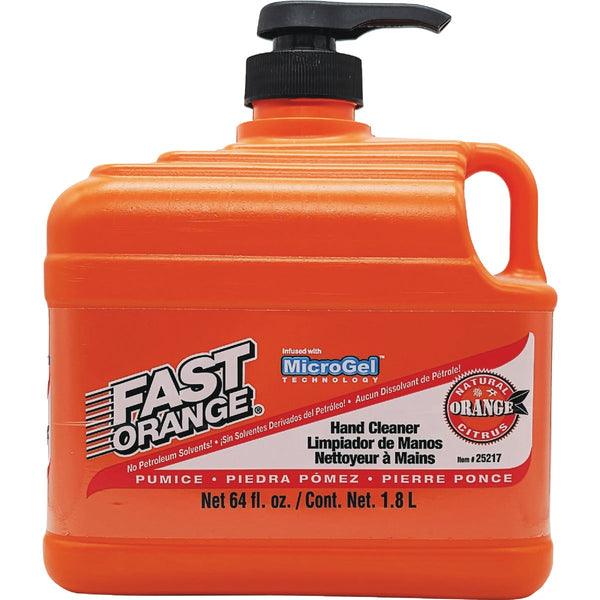 Permatex Fast Orange Pumice Orange Citrus Hand Cleaner, 1/2 Gal.