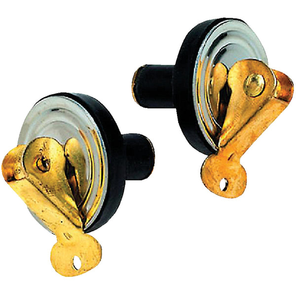 Seachoice 5/8 In. Stainless Steel Plate/Brass Can Baitwell Plug