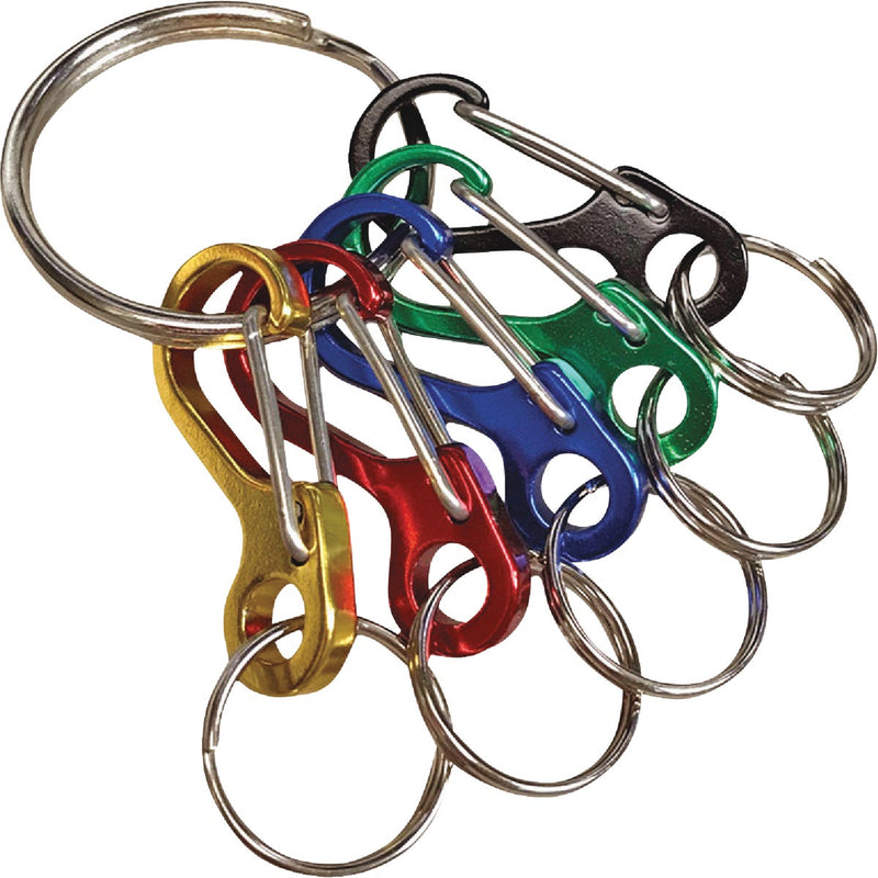 Lucky Line Mini I.D. Nickel-Plated Key Ring Assorted Colors