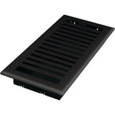Imperial Montezuma 4 In. x 12 In. Black Iron Steel Floor Register