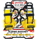 Erickson 1-1/4 In. x 14 Ft. 665 Lb. Sliding Ratchet Strap (2-Pack)