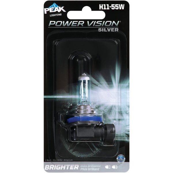 PEAK Power Vision Silver H11-55W 12.8V Halogen Automotive Bulb