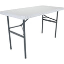 Lifetime 4 Ft. x 24 In. White Granite Light Commercial Folding Table