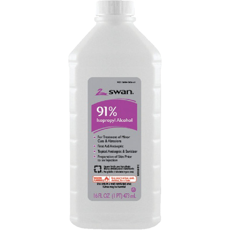 Swan 16 Oz. 91% Isopropyl Rubbing Alcohol