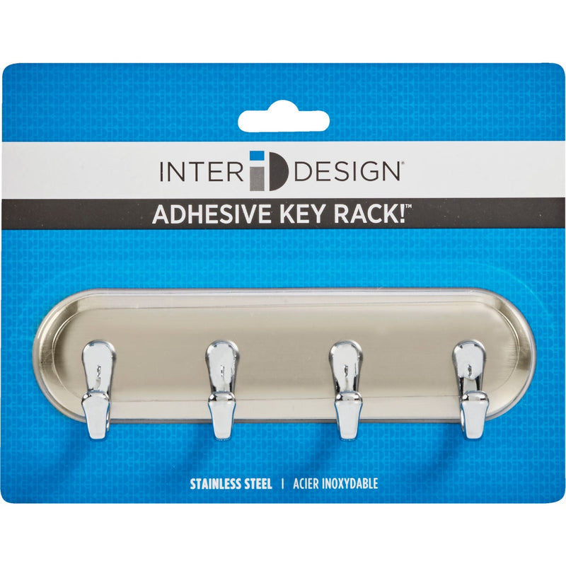 iDesign Blumz Brushed Stainless Steel York Key Rack