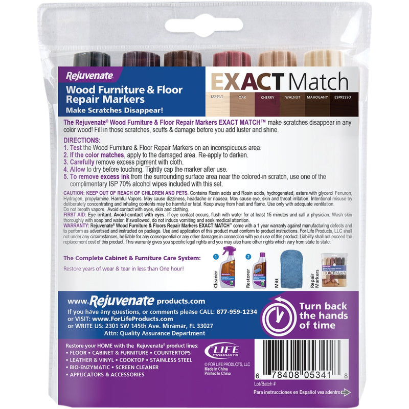 Rejuvenate Exact Match Natural Wood Furniture & Floor Marker (6-Pack)