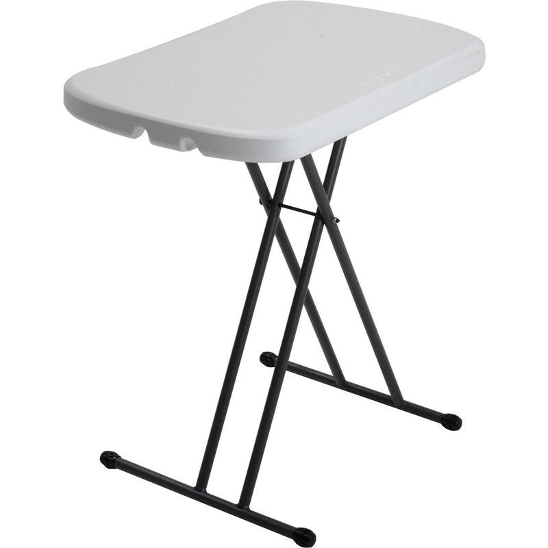 Lifetime 26 In. x 18 In. White Granite Personal Folding Table