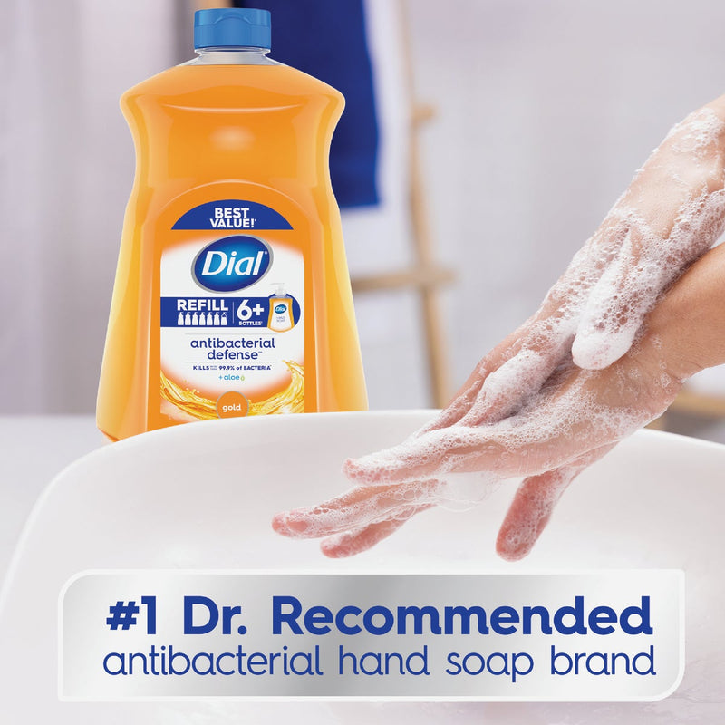 Dial Antibacterial Defense 52 Oz. Gold Liquid Hand Soap Refill