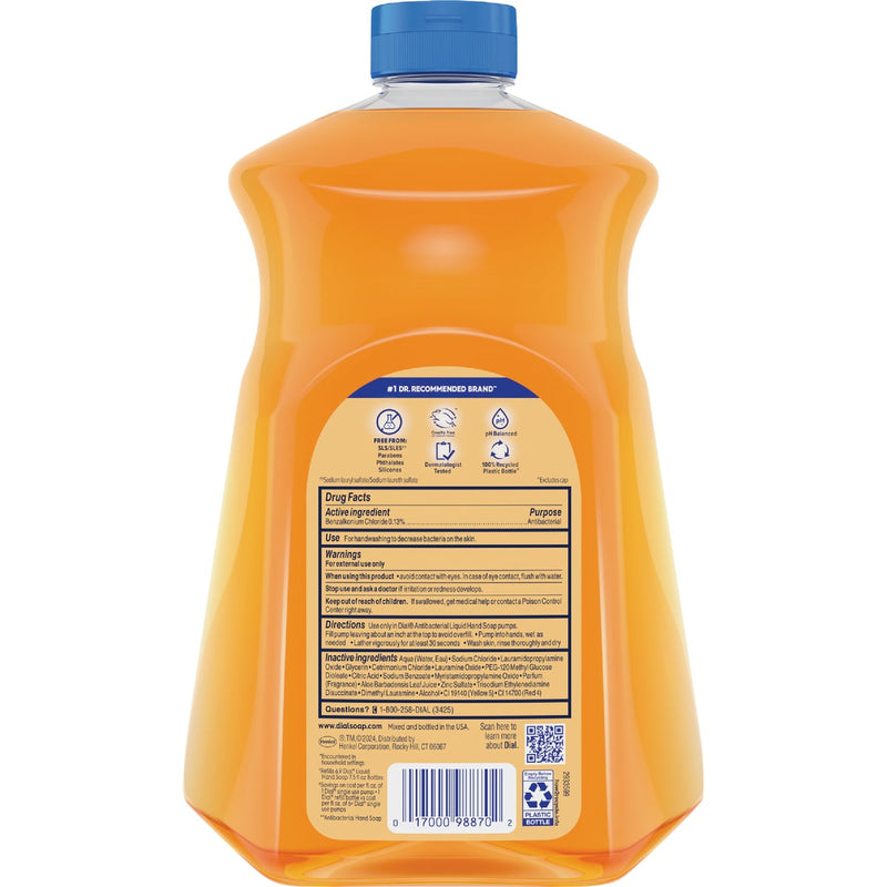 Dial Antibacterial Defense 52 Oz. Gold Liquid Hand Soap Refill