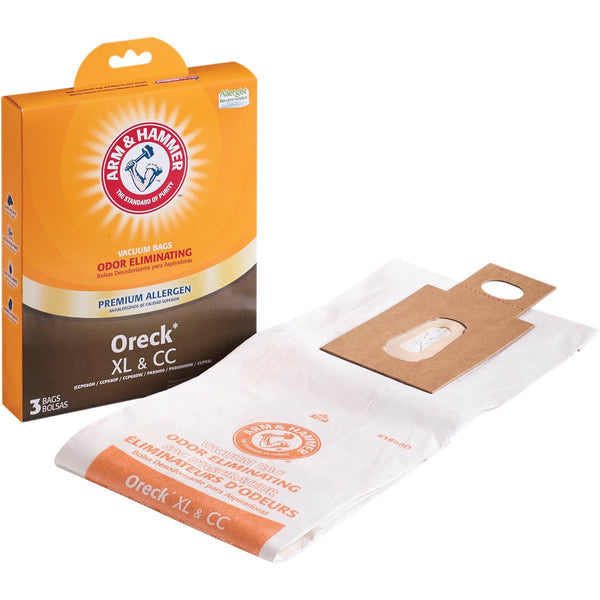 Arm & Hammer Oreck XL & CC Premium Allergen Vacuum Bag (3-Pack)