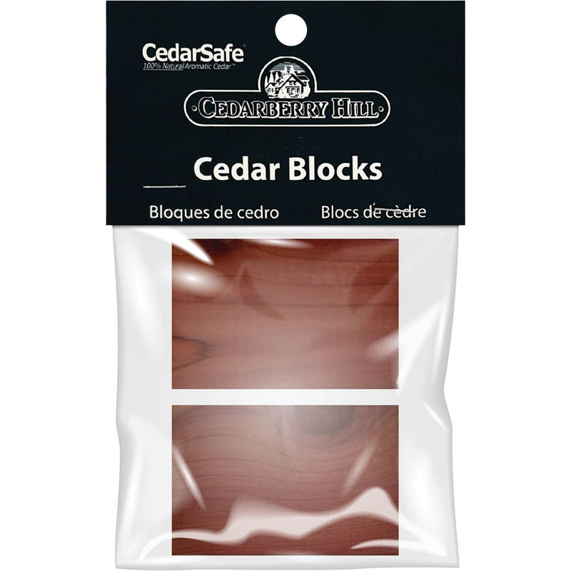 CedarSafe Cedarberry Hill Aromatic Cedar 3 In. W. x 2.125 In. H. x .69 In. D. Cedar Blocks (6-Pack)