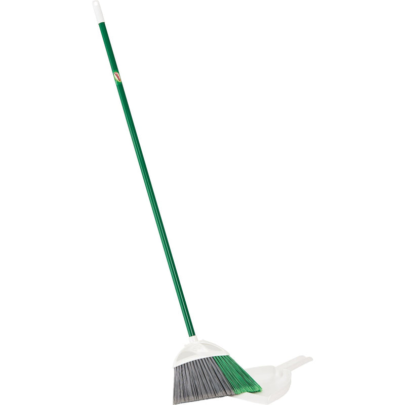 Libman 11 In. W. x 53.5 In. L. Steel Handle Precision Angle Broom with Dustpan