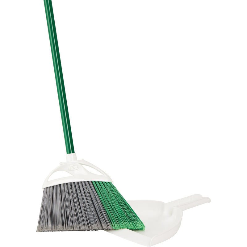 Libman 11 In. W. x 53.5 In. L. Steel Handle Precision Angle Broom with Dustpan