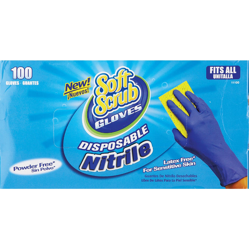 Soft Scrub 1 Size Fits All Nitrile Disposable Glove (100-Pack)