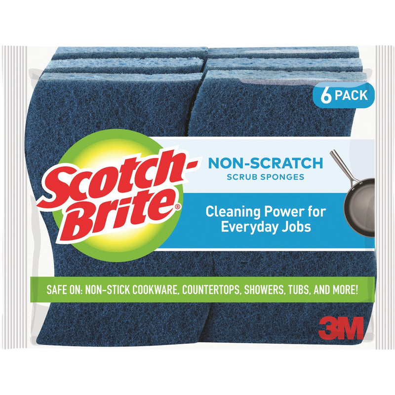 Scotch-Brite Zero Scratch Scrub Sponge, 4.4 In. x 2.6 In. x 0.7 In.