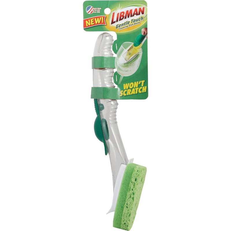 Libman Natural Cellulose 7 In. Soap Dispensing Brush