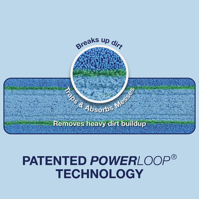 Bona PowerPlus 4 In. W. x 15 In. L. Microfiber Pad Mop Refill