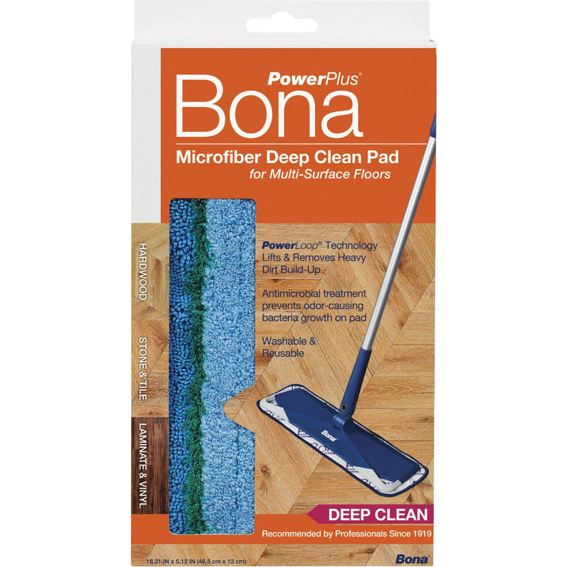 Bona PowerPlus 4 In. W. x 15 In. L. Microfiber Pad Mop Refill