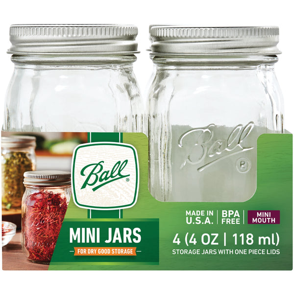 Ball 4 Oz Mini Jar (4-Count)