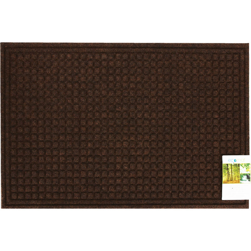 Apache Textures Walnut 24 In. x 36 In. Carpet/Recycled Rubber Door Mat