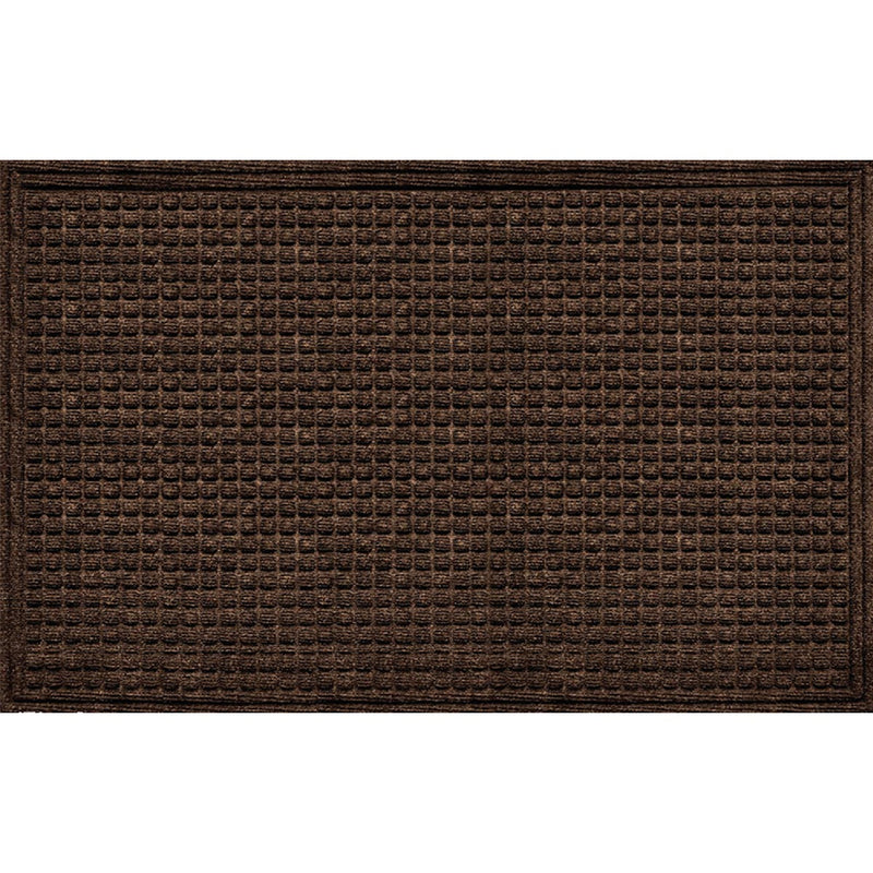 Apache Textures Walnut 36 In. x 60 In. Carpet/Recycled Rubber Door Mat