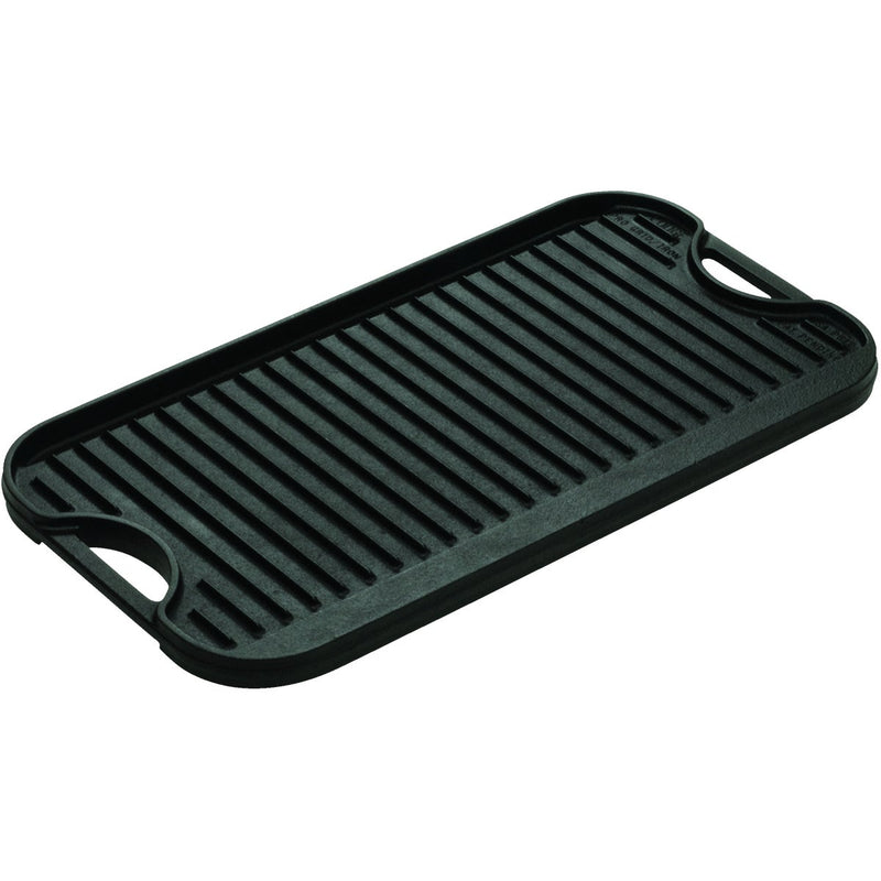 Lodge 10.5 In. x 20 In. Cast Iron Griddle Grill with Handles