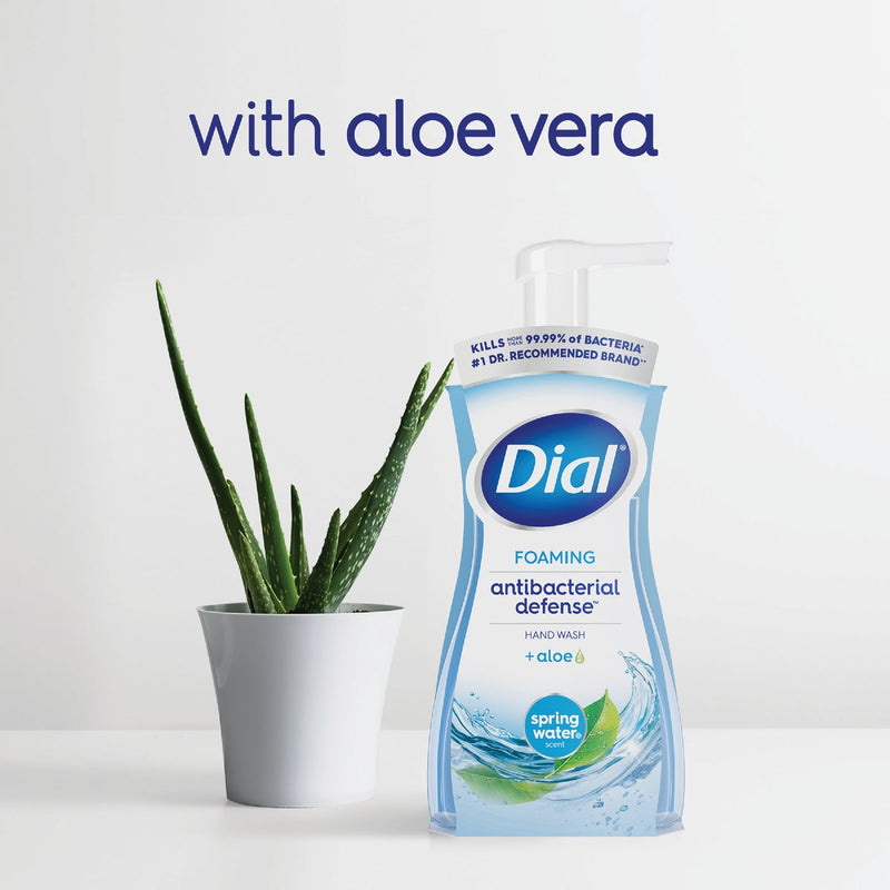 Dial Antibacterial Defense 7.5 Oz. Spring Water + Aloe Foaming Hand Soap