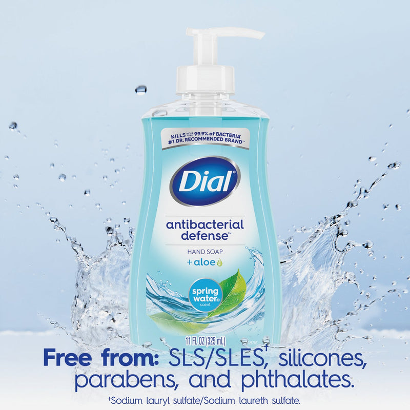 Dial Antibacterial Defense 11 Oz. Spring Water Liquid Hand Soap