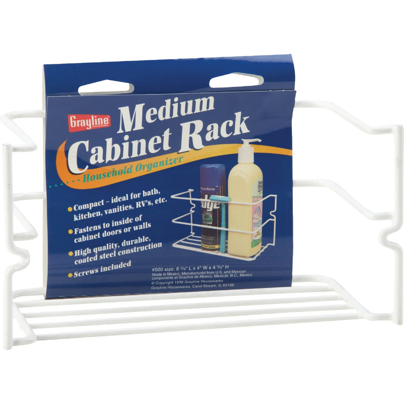 Grayline White Handy Caddy Cabinet Rack