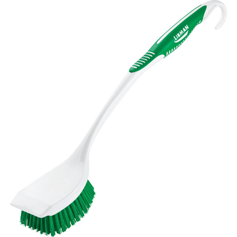 Libman 17.63 In. 95% Recycled PET Water Bottles Sanoprene Handle Scrub Brush