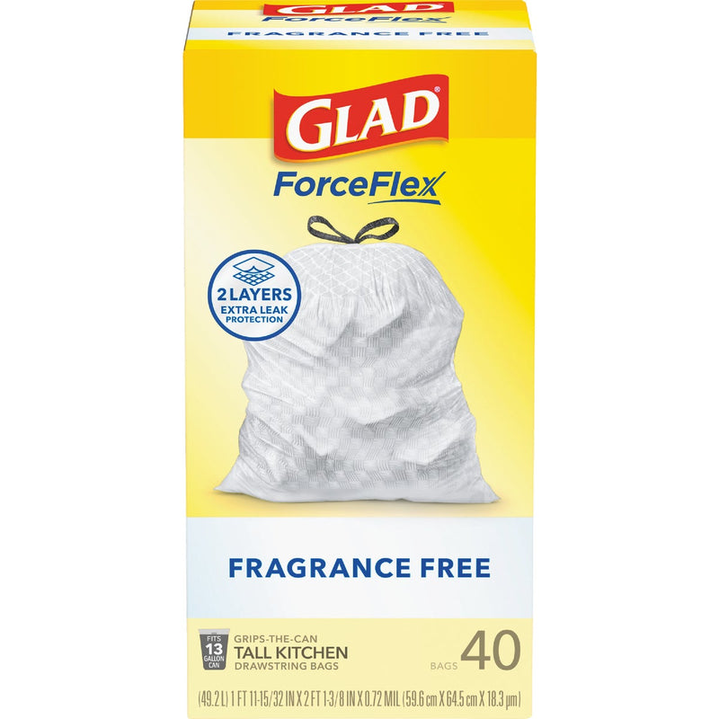 Glad ForceFlex 13 Gal. Tall Kitchen Trash Bags (40-Count)