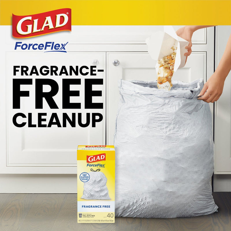 Glad ForceFlex 13 Gal. Tall Kitchen Trash Bags (40-Count)